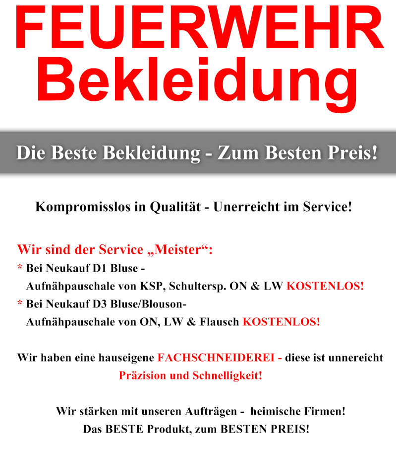 feuerwehr bekleidung_ feuerwehr bekleidung bezirk leibnitz und bezirk deutschlandsberg leistungen, das beste produkt zum besten preis bei feuerwehr bekleidung