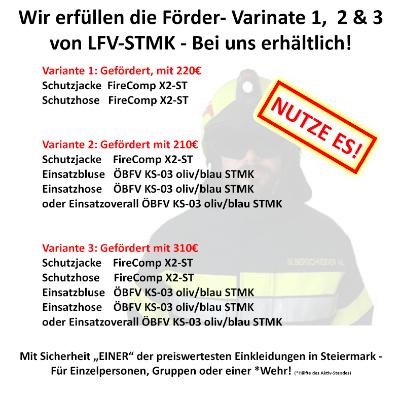 schutzbekleidung richtlinie steiermark foerder ansuchen variante 1, 2 und 3 Ks 04, ks 03 bezirk leibnitz bezirk steiermark